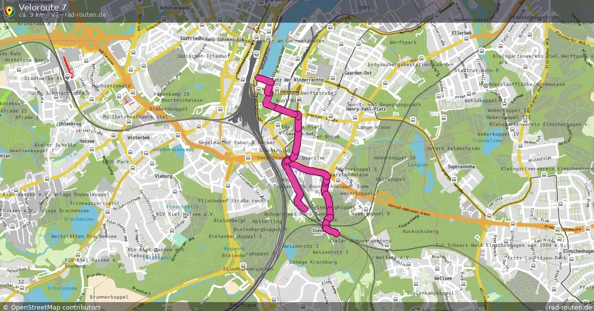 Veloroute 7 (V7) – Fernradroute auf Rad-Routen.de