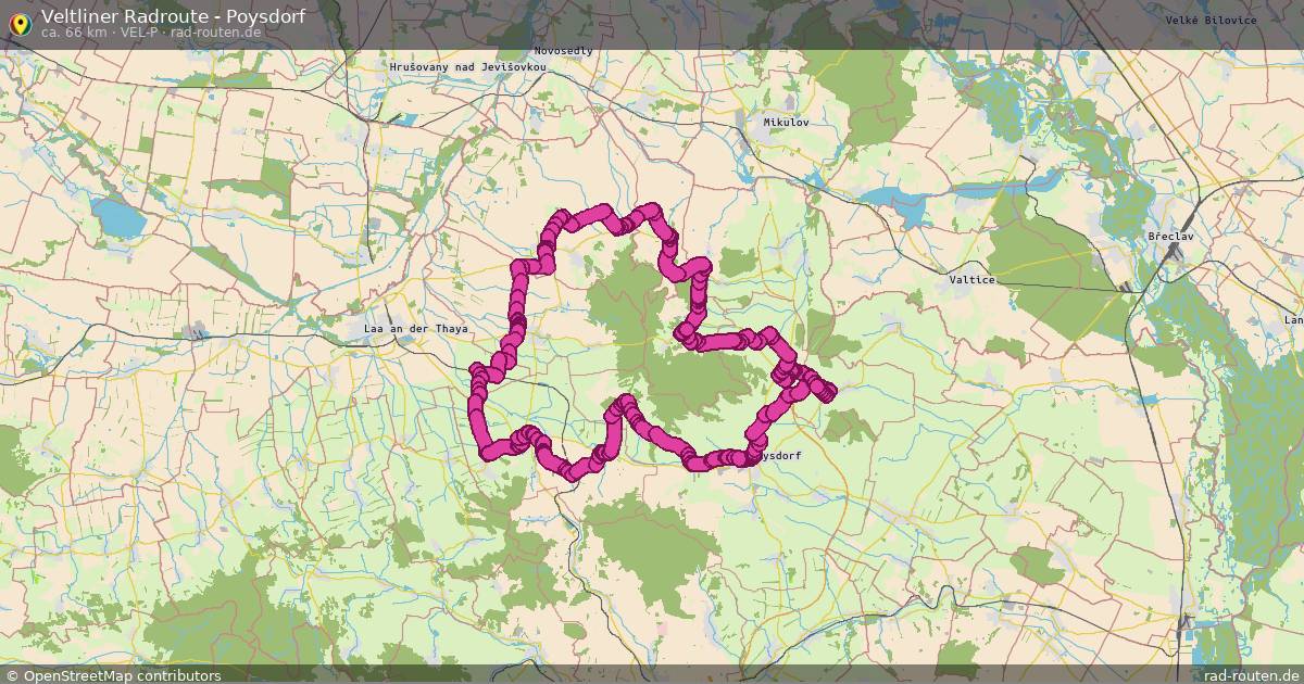 Veltliner Radroute - Poysdorf (Vel-P) – Fernradroute auf Rad-Routen.de