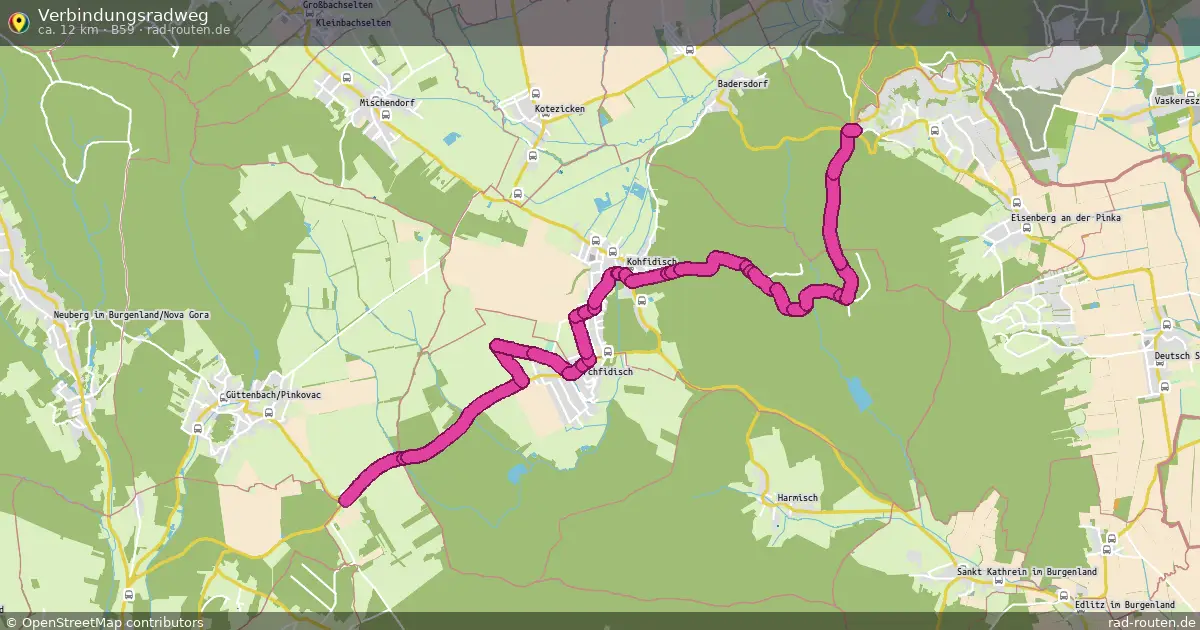 Verbindungsradweg (B59) – Fernradroute auf Rad-Routen.de