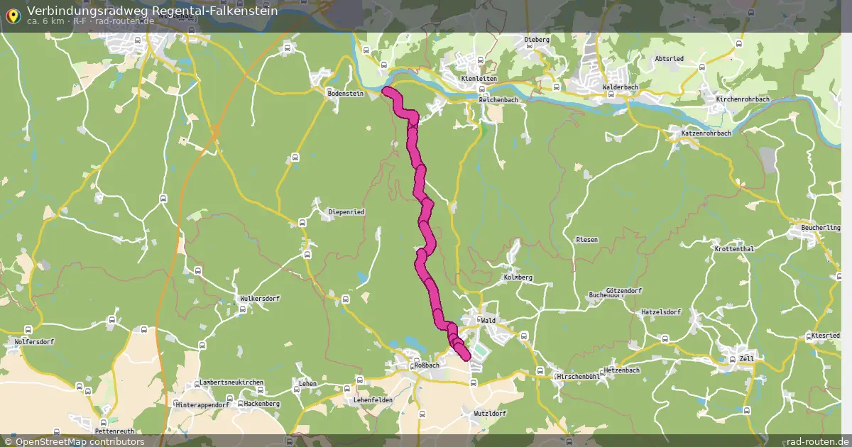 Verbindungsradweg Regental-Falkenstein