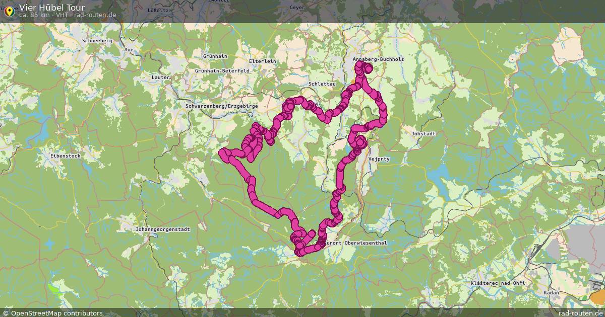 Vier Hübel Tour (VHT) – Fernradroute auf Rad-Routen.de