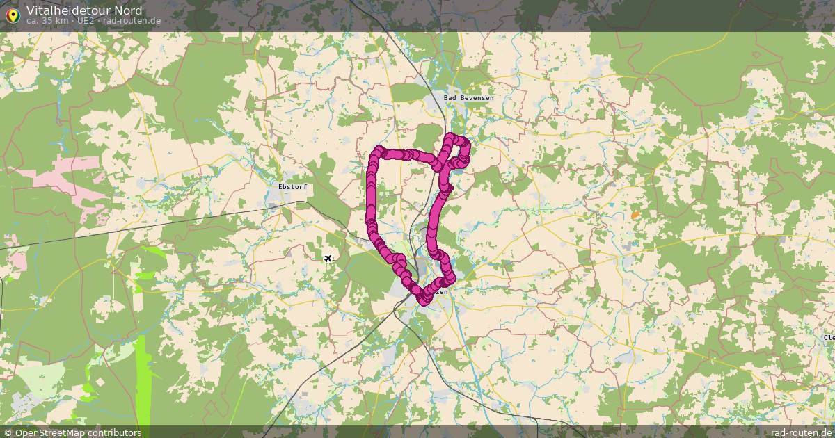 Vitalheidetour Nord (UE2) – Fernradroute auf Rad-Routen.de