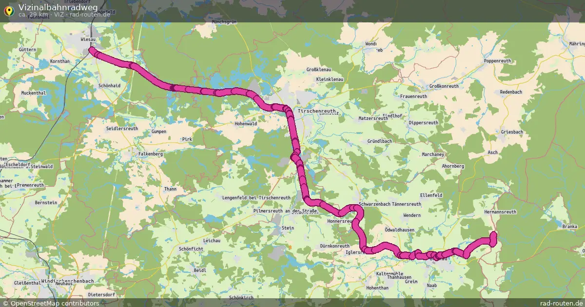 Vizinalbahnradweg (VIZ) – Fernradroute auf Rad-Routen.de