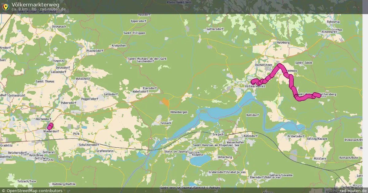 Völkermarkterweg (R6) – Fernradroute auf Rad-Routen.de