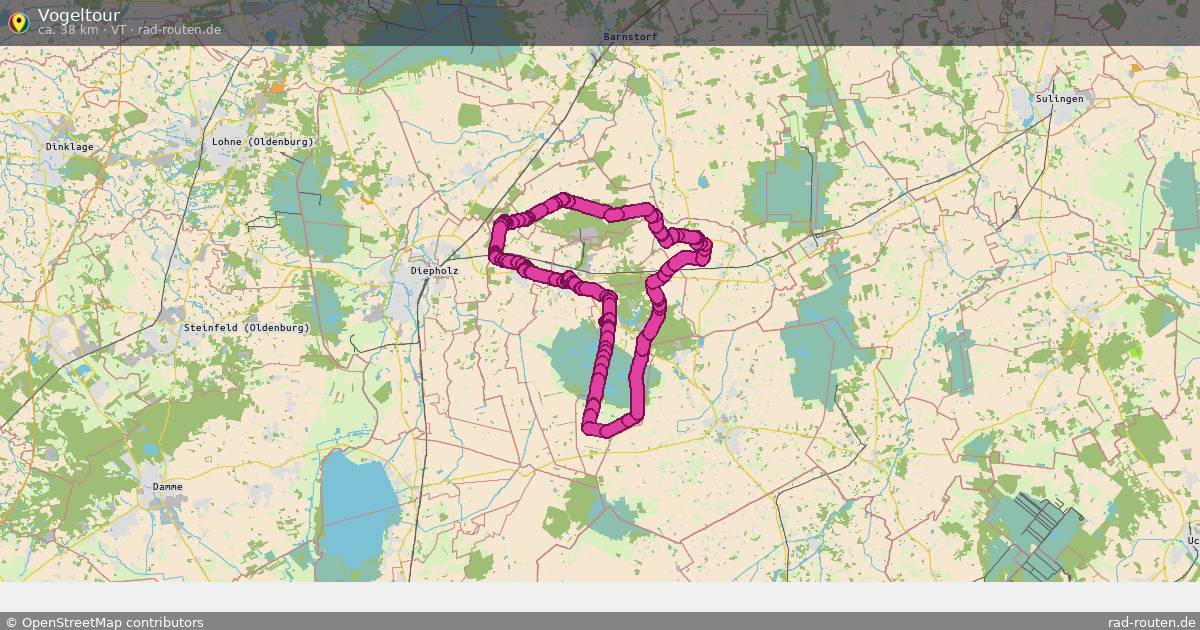 Vogeltour (VT) – Fernradroute auf Rad-Routen.de