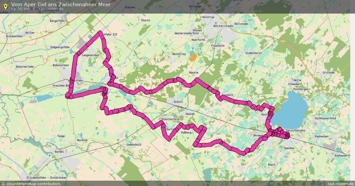 Vom Aper Tief ans Zwischenahner Meer (6) – Fernradroute auf Rad-Routen.de