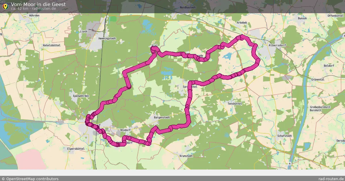 Vom Moor in die Geest – Fernradroute auf Rad-Routen.de