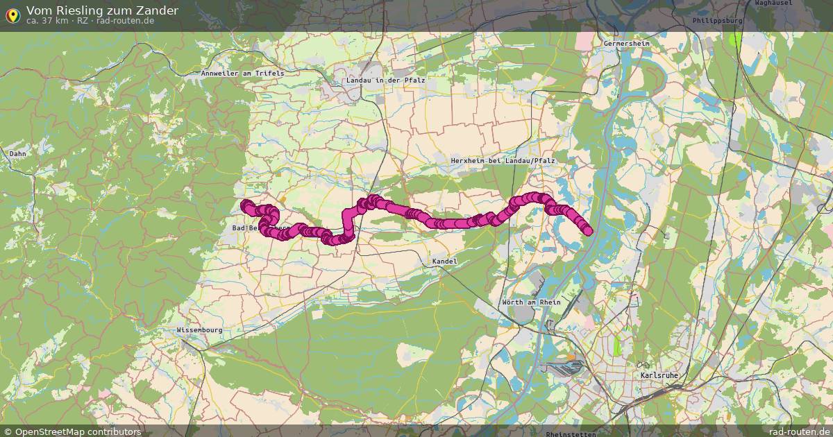 Vom Riesling zum Zander (RZ) – Fernradroute auf Rad-Routen.de