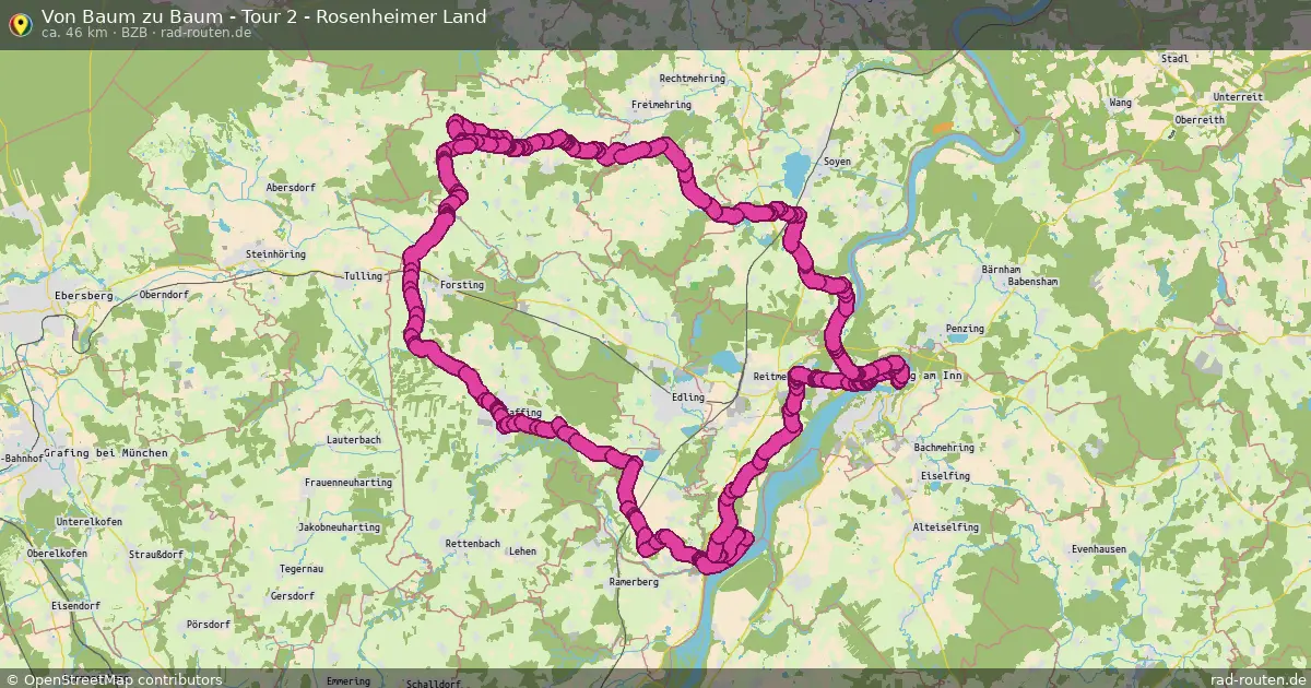 Von Baum zu Baum - Tour 2 - Rosenheimer Land (BzB) – Fernradroute auf Rad-Routen.de