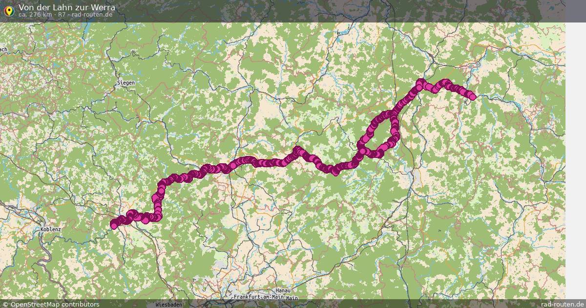 Von der Lahn zur Werra (R7) – Fernradroute auf Rad-Routen.de