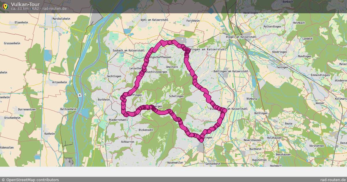 Vulkan-Tour (Ka2) – Fernradroute auf Rad-Routen.de