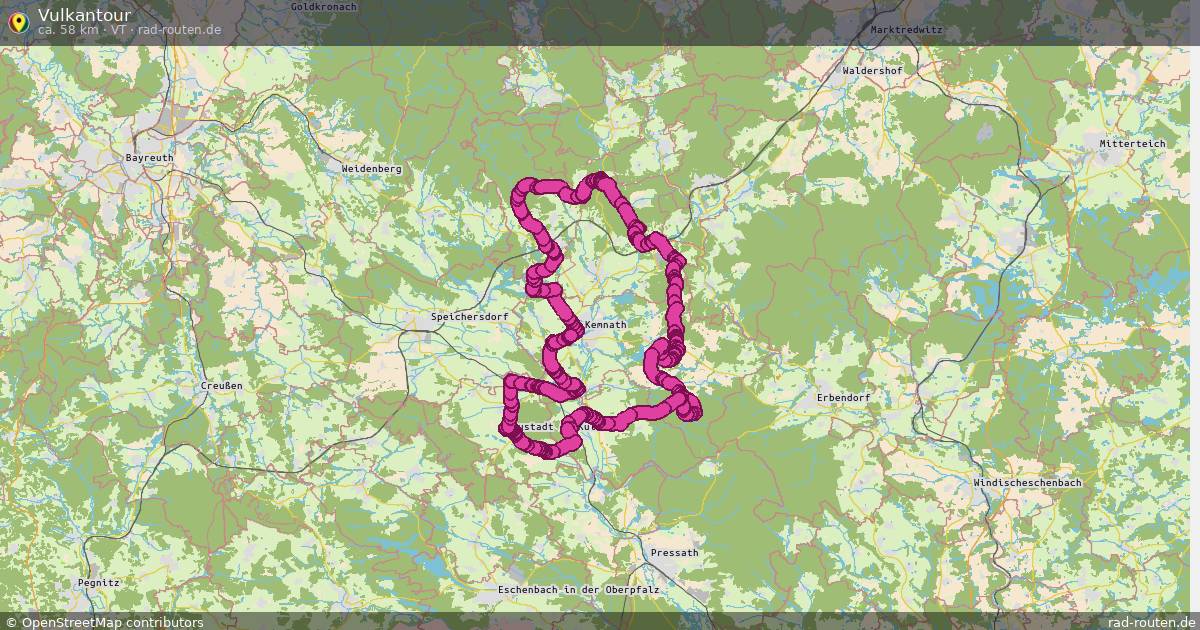 Vulkantour (VT) – Fernradroute auf Rad-Routen.de