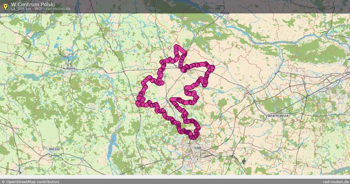 W Centrum Polski (WCP) – Fernradroute auf Rad-Routen.de