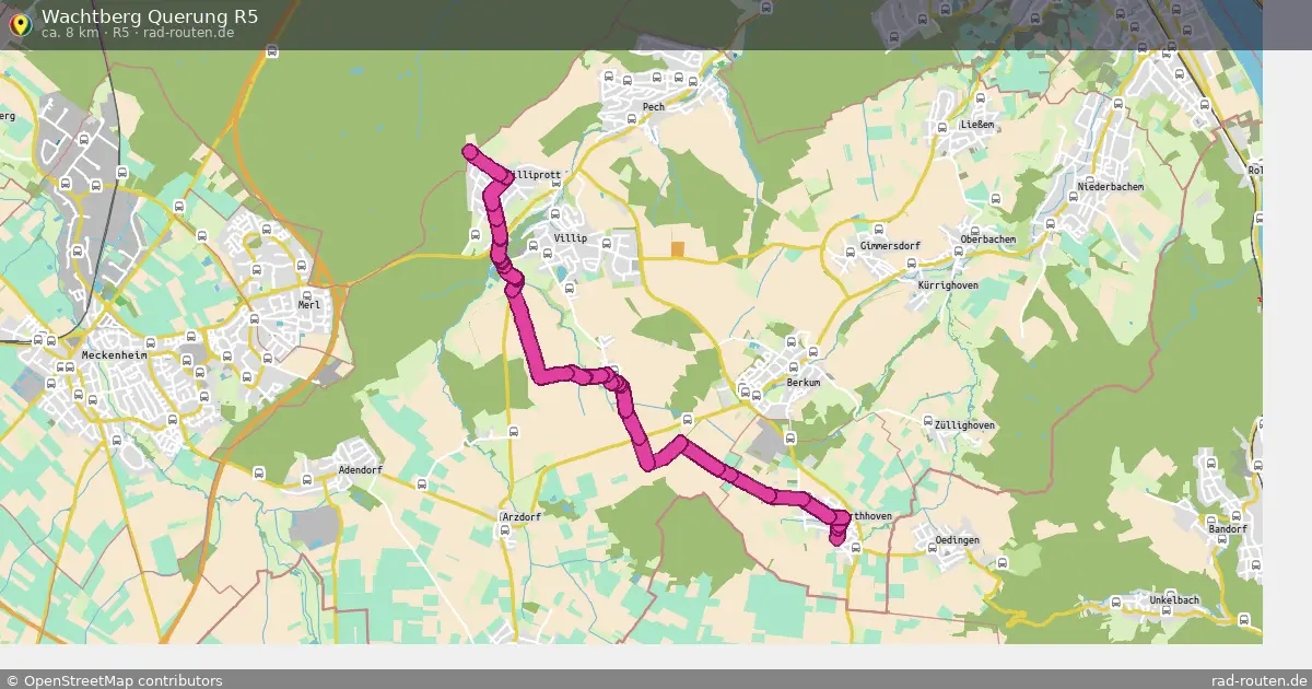 Wachtberg Querung R5 (R5) – Fernradroute auf Rad-Routen.de