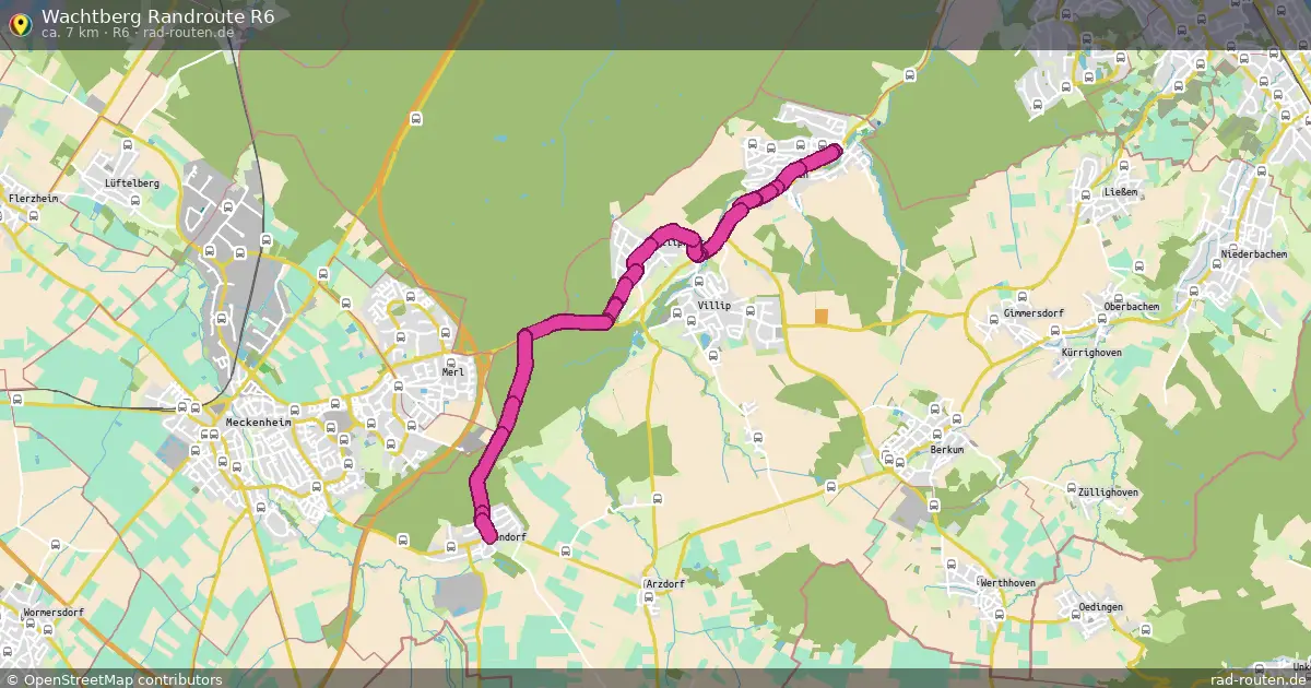 Wachtberg Randroute R6 (R6) – Fernradroute auf Rad-Routen.de