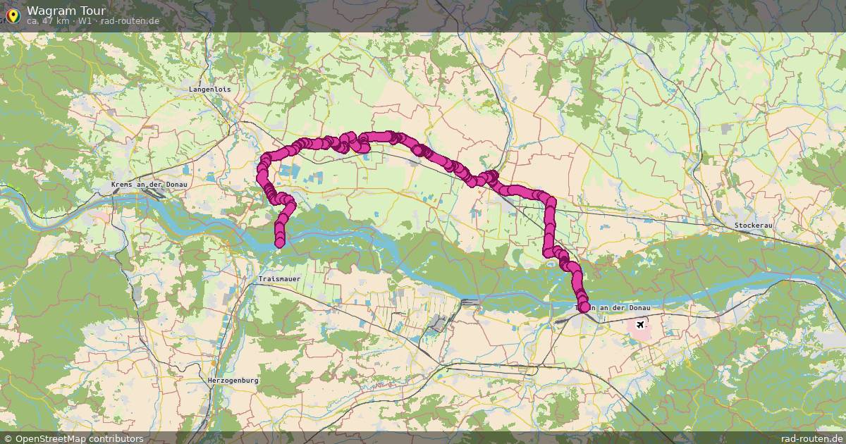 Wagram Tour (W1) – Fernradroute auf Rad-Routen.de