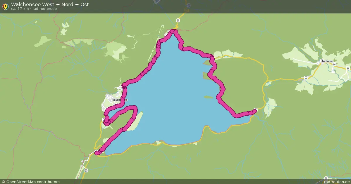 Walchensee West + Nord + Ost – Fernradroute auf Rad-Routen.de