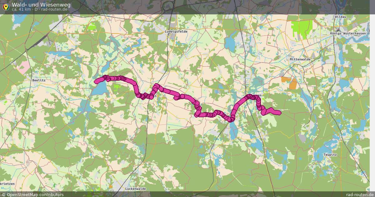 Wald- und Wiesenweg (D) – Fernradroute auf Rad-Routen.de