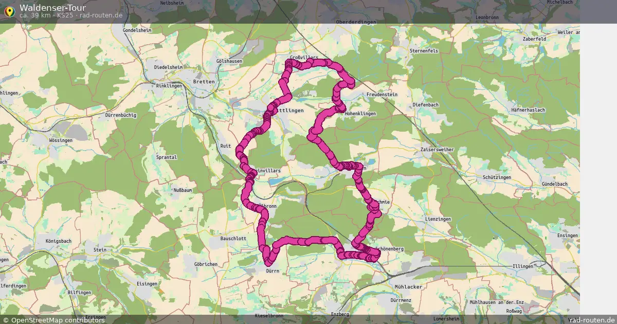 Waldenser-Tour (KS25) – Fernradroute auf Rad-Routen.de