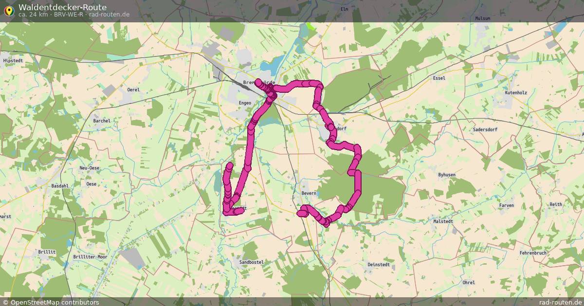 Waldentdecker-Route (BRV-WE-R) – Fernradroute auf Rad-Routen.de