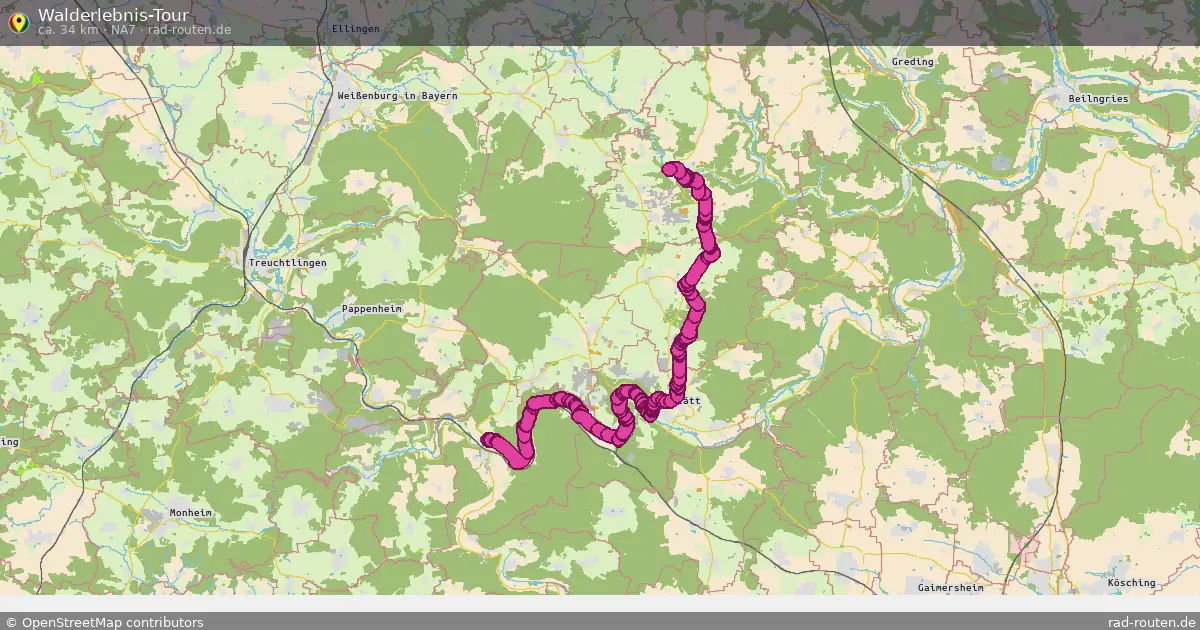 Walderlebnis-Tour (NA7) – Fernradroute auf Rad-Routen.de