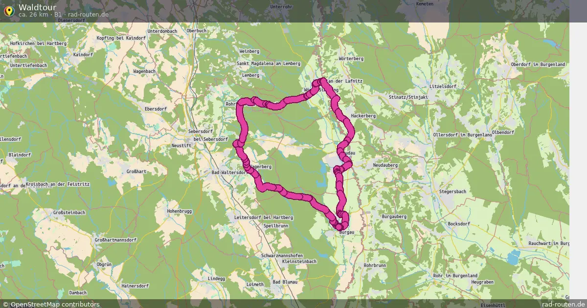 Waldtour (B1) – Fernradroute auf Rad-Routen.de