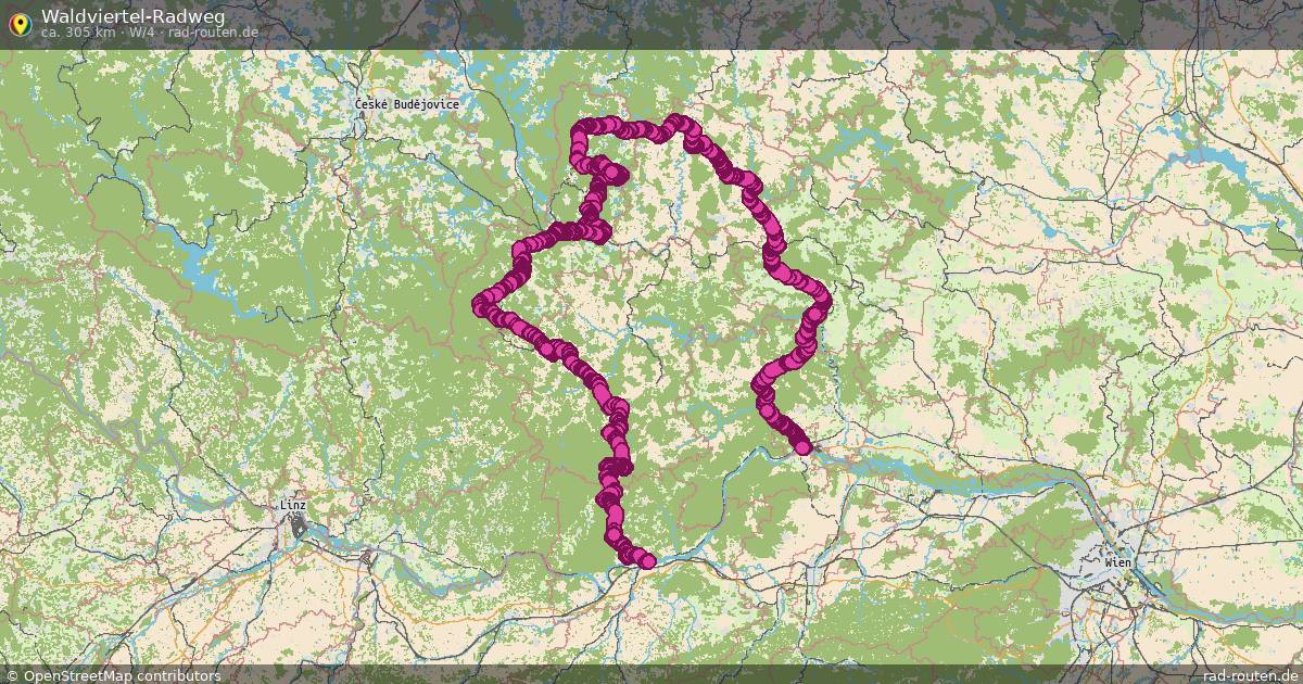 Waldviertel-Radweg (W/4) – Fernradroute auf Rad-Routen.de