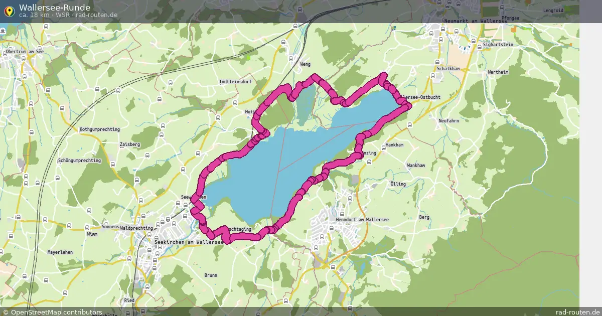 Wallersee-Runde (WsR) – Fernradroute auf Rad-Routen.de