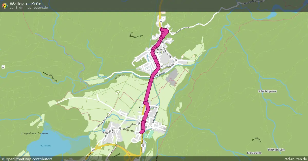 Wallgau - Krün – Fernradroute auf Rad-Routen.de