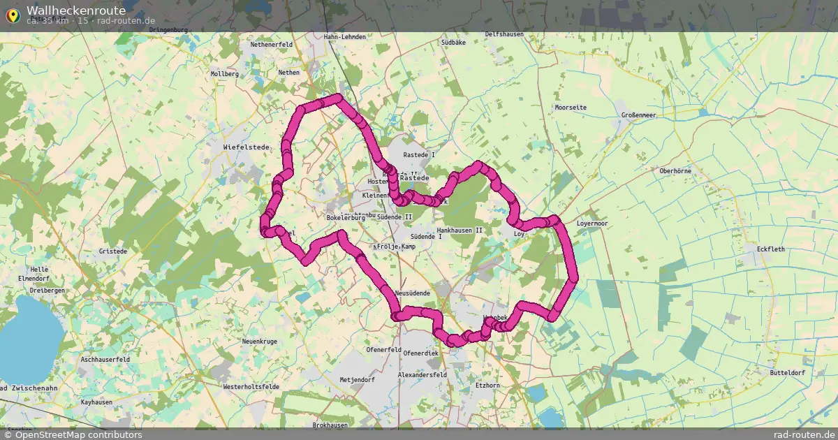 Wallheckenroute (15) – Fernradroute auf Rad-Routen.de