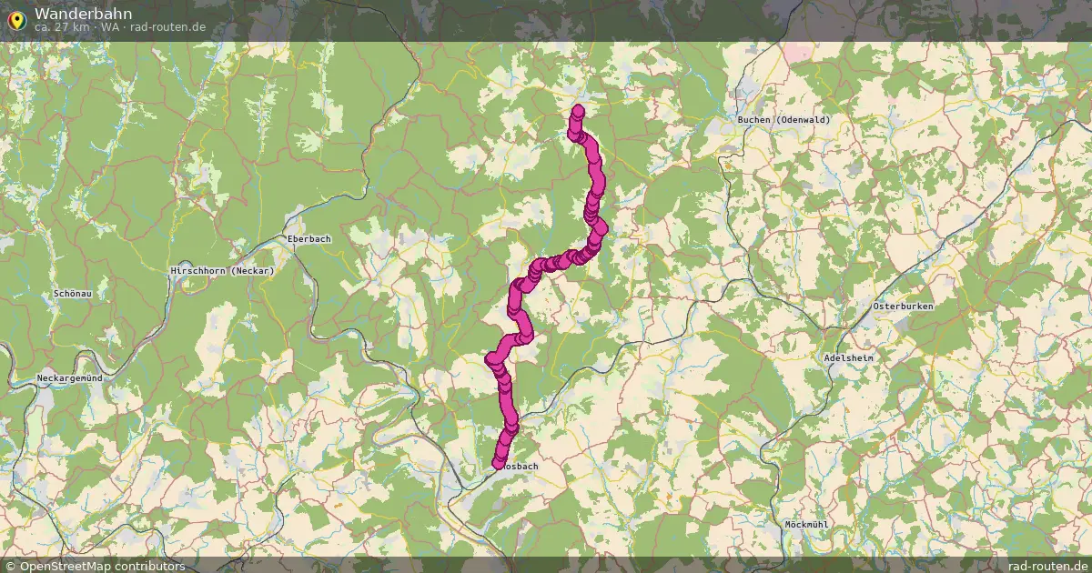 Wanderbahn (Wa) – Fernradroute auf Rad-Routen.de