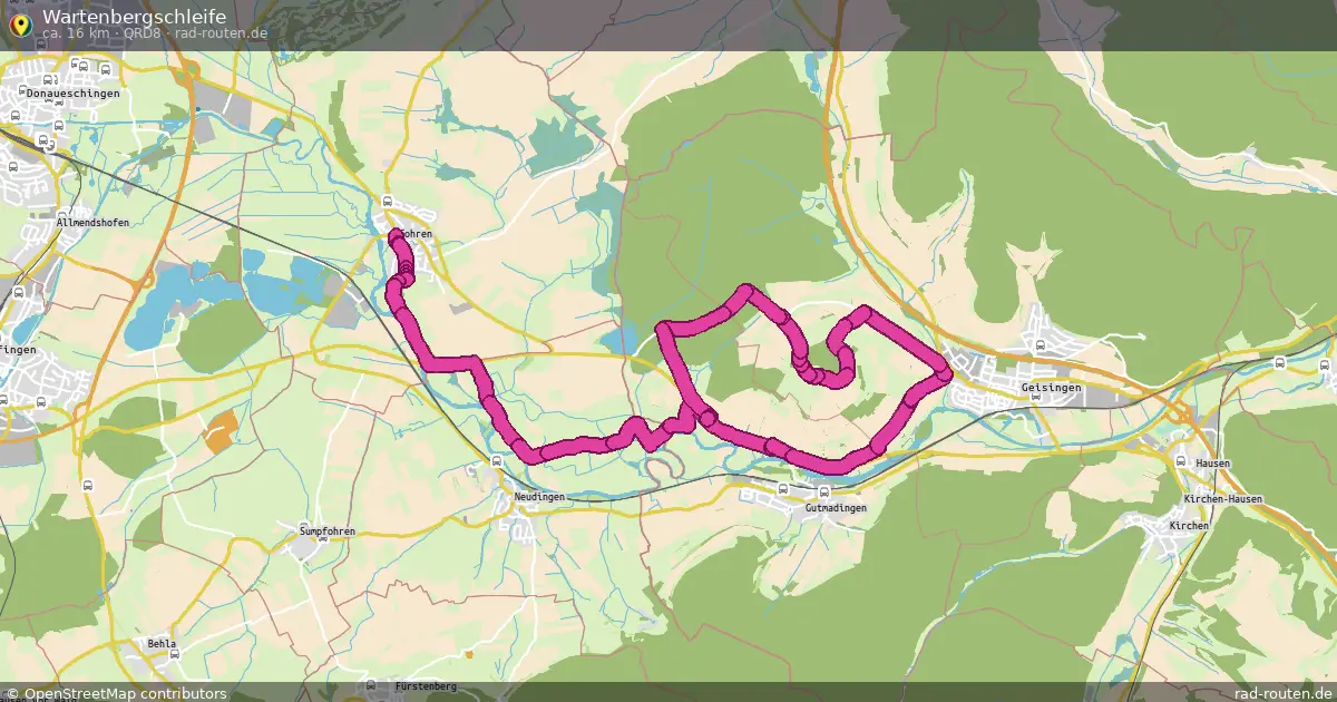 Wartenbergschleife (QRD8) – Fernradroute auf Rad-Routen.de