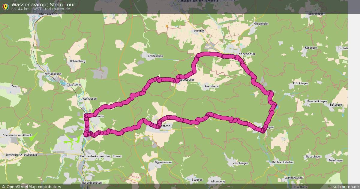 Wasser &amp; Stein Tour (WST) – Fernradroute auf Rad-Routen.de