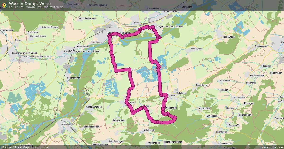 Wasser &amp; Weite (W&amp;W) – Fernradroute auf Rad-Routen.de
