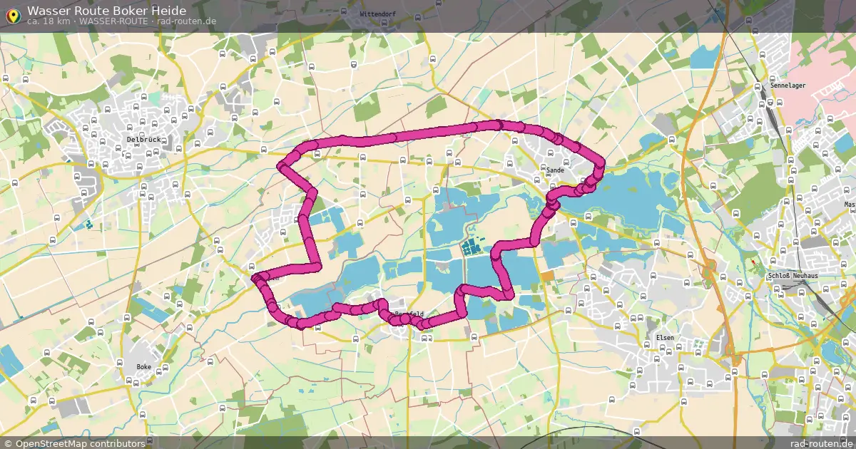 Wasser Route Boker Heide