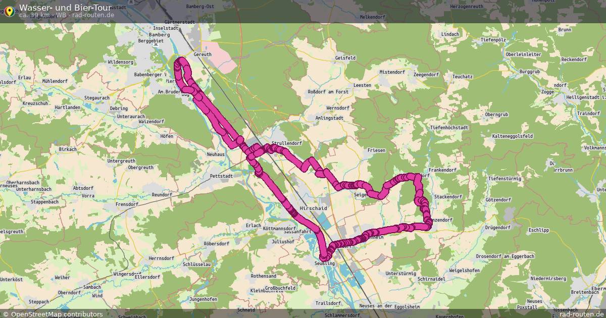 Wasser- und Bier-Tour (WB) – Fernradroute auf Rad-Routen.de