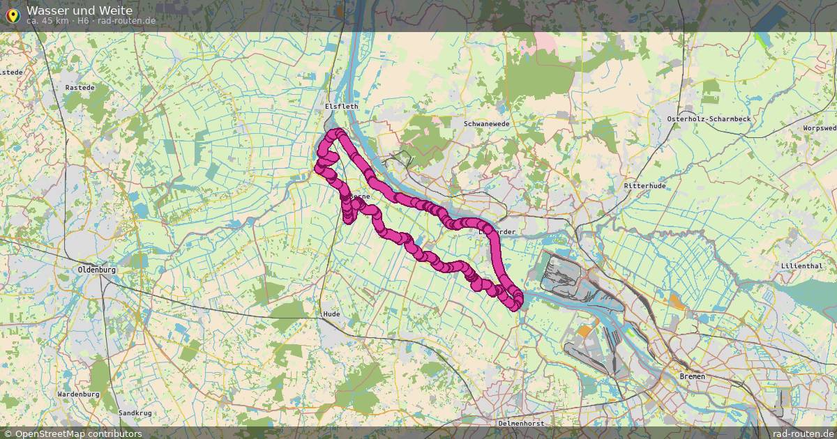 Wasser und Weite (H6) – Fernradroute auf Rad-Routen.de