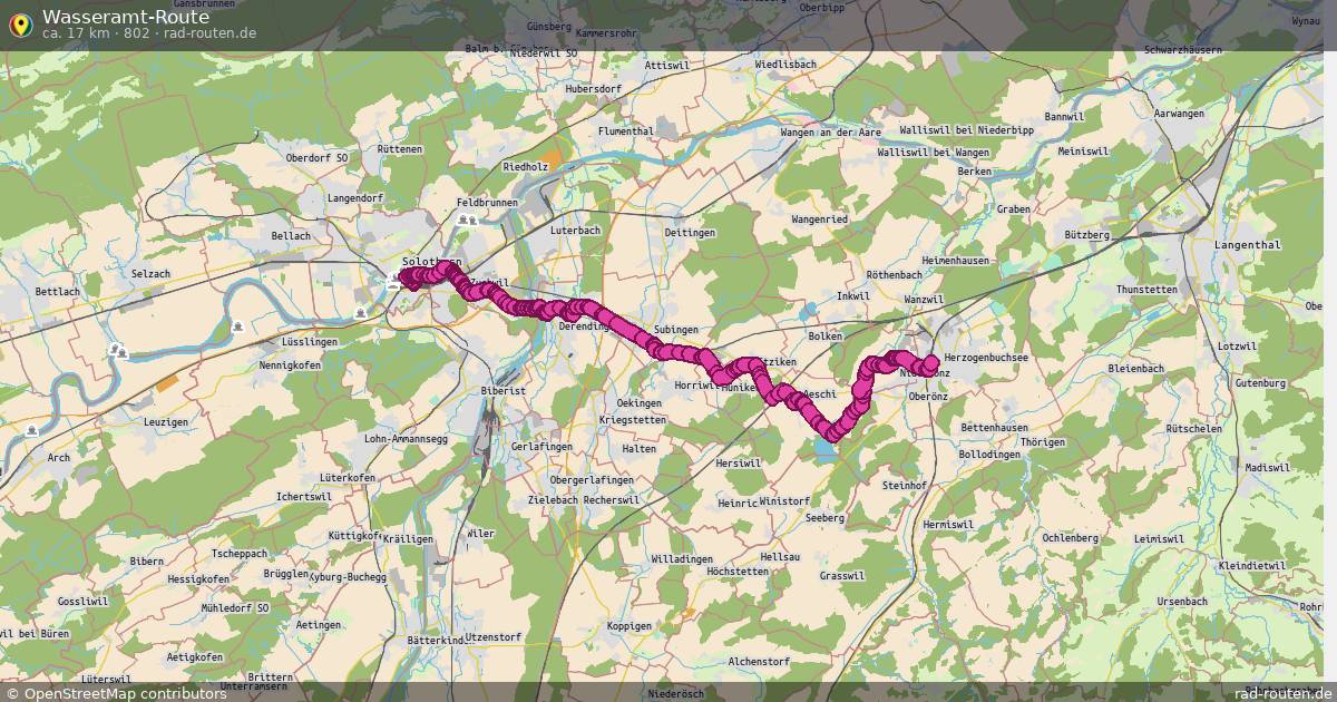 Wasseramt-Route (802) – Fernradroute auf Rad-Routen.de