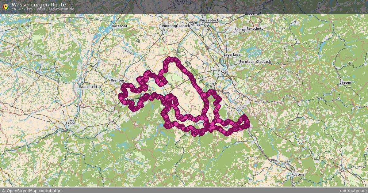 Wasserburgen-Route (WBR) – Fernradroute auf Rad-Routen.de