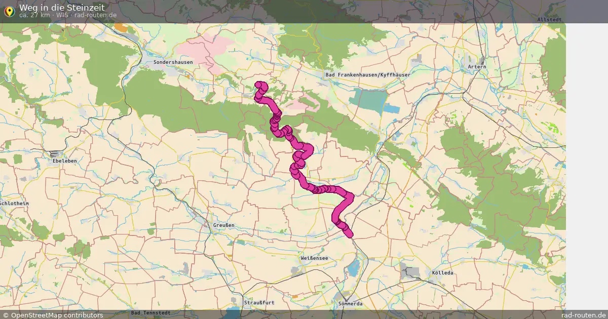 Weg in die Steinzeit (WiS) – Fernradroute auf Rad-Routen.de