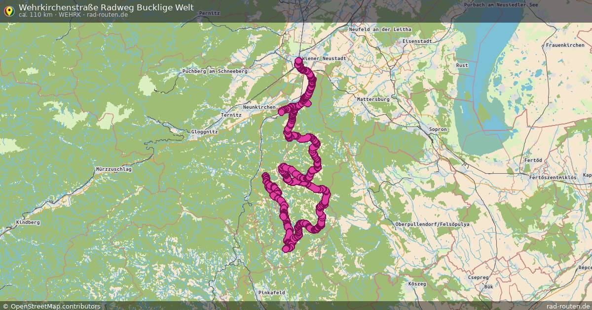 Wehrkirchenstraße Radweg Bucklige Welt