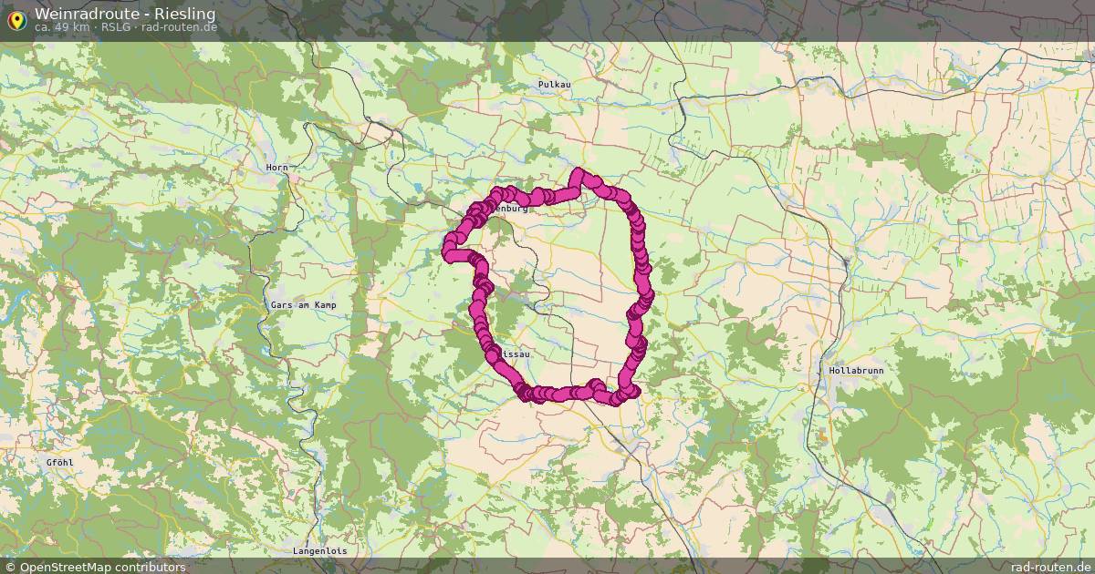 Weinradroute - Riesling (Rslg) – Fernradroute auf Rad-Routen.de