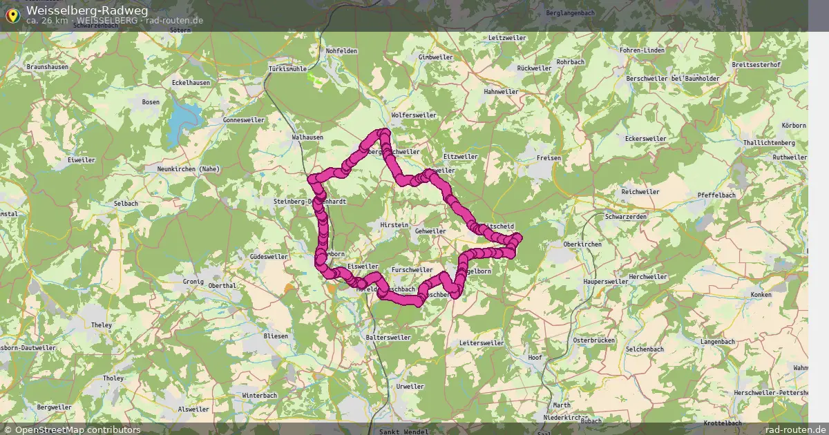 Weisselberg-Radweg (Weisselberg) – Fernradroute auf Rad-Routen.de