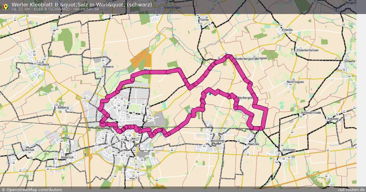 Werler Kleeblatt B "Salz in Werl" (schwarz)