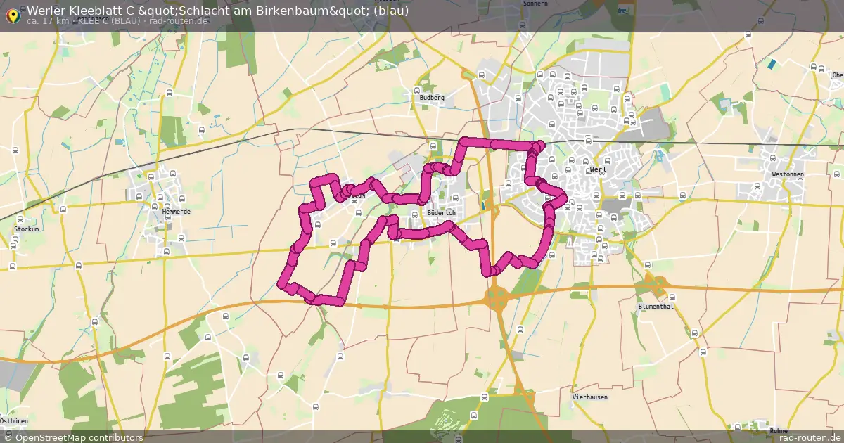 Werler Kleeblatt C "Schlacht am Birkenbaum" (blau)