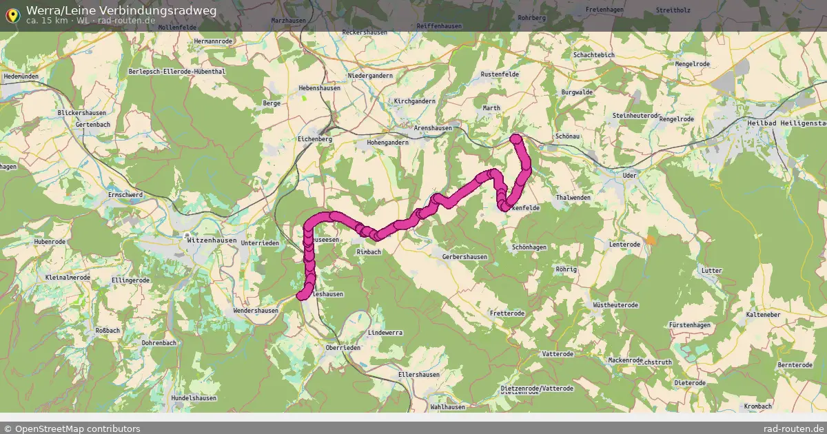 Werra/Leine Verbindungsradweg (WL) – Fernradroute auf Rad-Routen.de