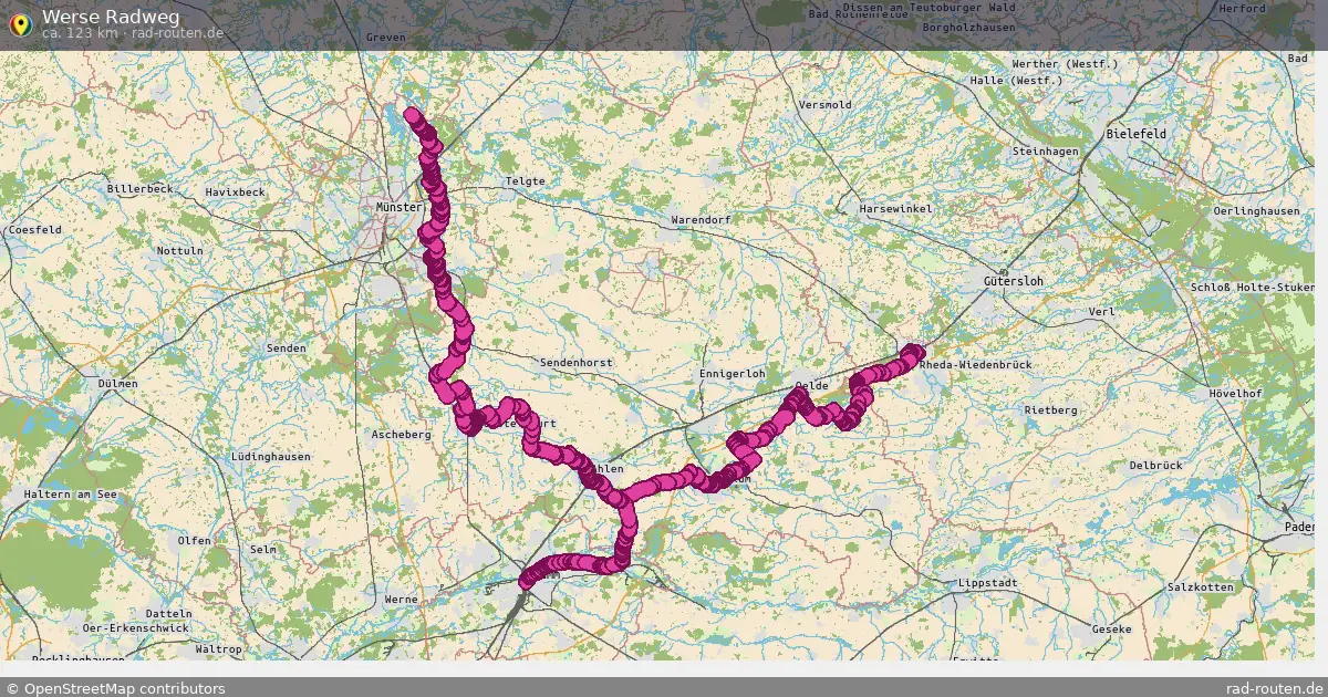 Werse Radweg – Fernradroute auf Rad-Routen.de