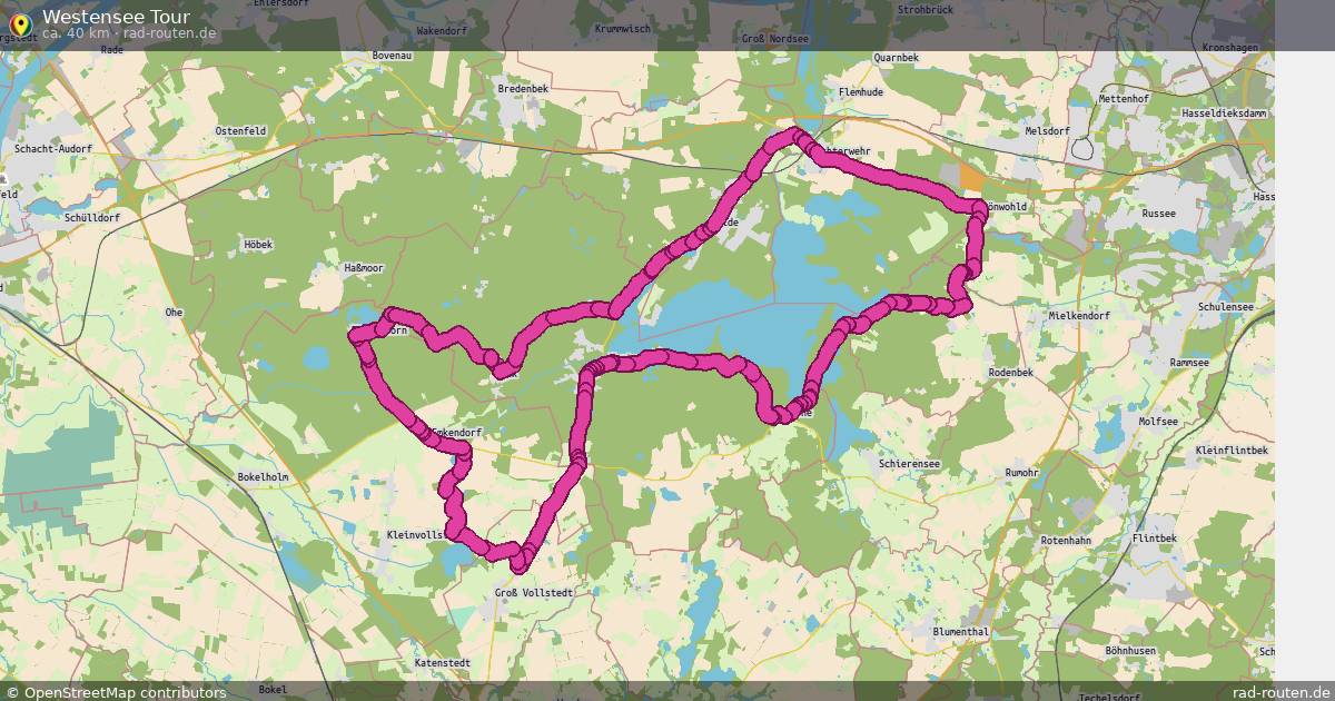 Westensee Tour – Fernradroute auf Rad-Routen.de