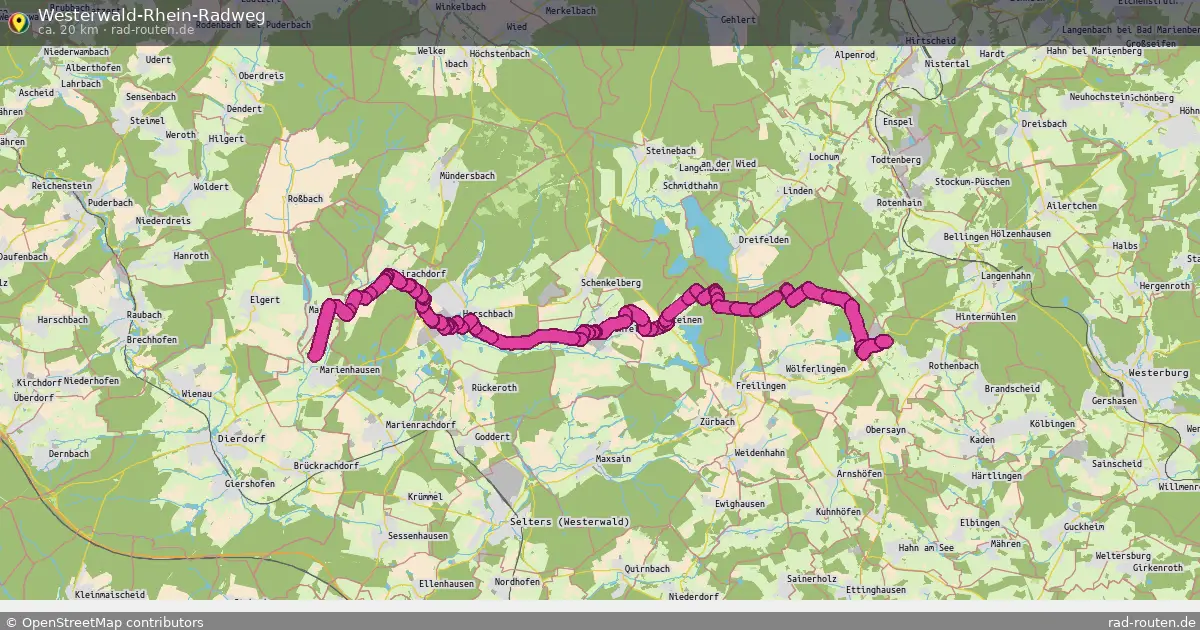 Westerwald-Rhein-Radweg – Fernradroute auf Rad-Routen.de