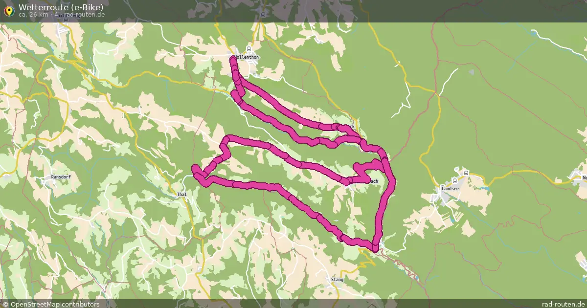 Wetterroute (e-Bike) (4) – Fernradroute auf Rad-Routen.de